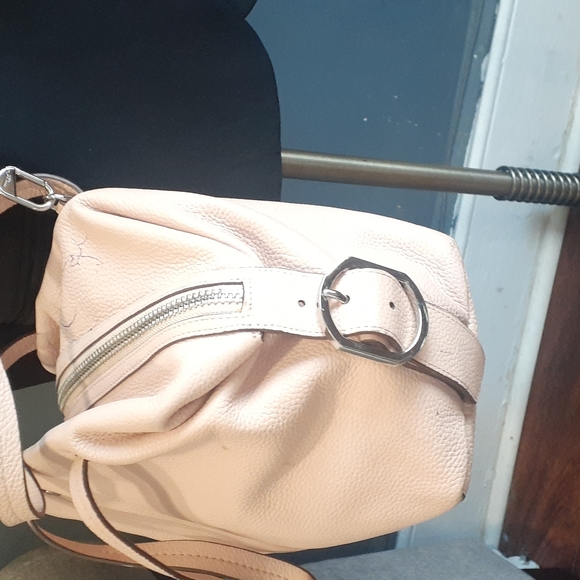 J.crew bristol  pebble pale pink  leather women's  satchel handbag - Picture 4 of 17